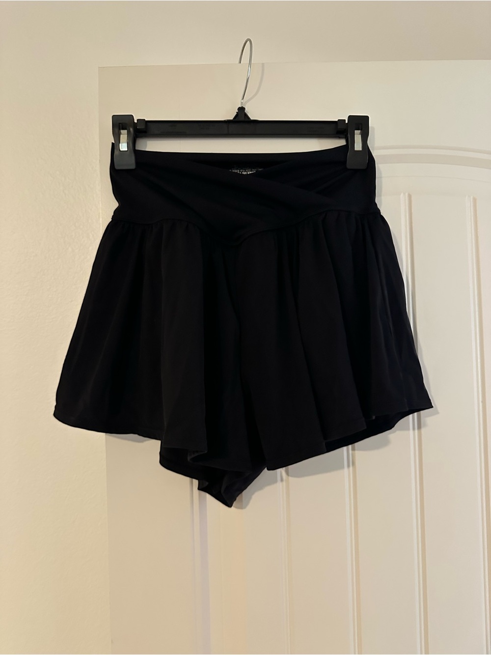 Women's Black Flow Skort Shorts